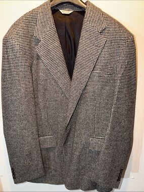 Christopher Hayes Men's Houndstooth Blazer - Black & White